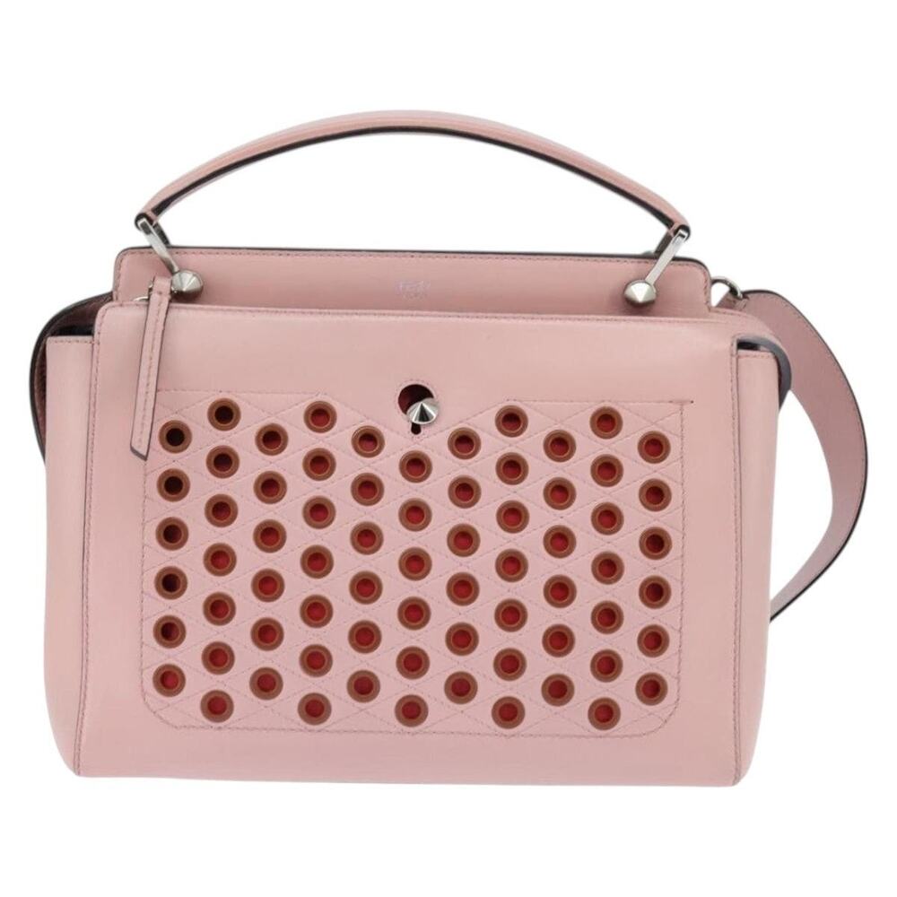 Fendi Leather Dot Com Handbag Pink